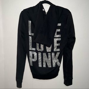 VS Pink Black Zip Up